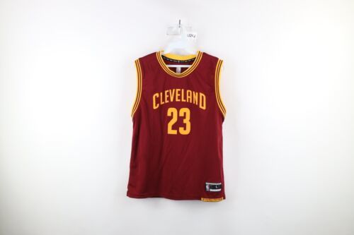 Primary image for NBA Boys Size Large Lebron James Cleveland Cavaliers Basketball Jersey Red #23