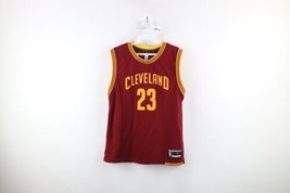 NBA Boys Size Large Lebron James Cleveland Cavaliers Basketball Jersey Red #23 - £23.42 GBP
