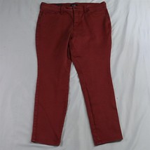 NYDJ 14P Lift Tuck Ami Skinny Legging Red Stretch Denim Womens Jeans - £11.73 GBP