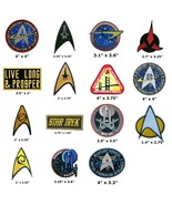 Star Trek Iron On Patch William Shatner Spock Leonard Nimoy Picard Enterprise - £4.38 GBP