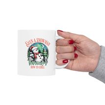 Even a Snowman Knows How to Chill Christmas Ceramic Coffee Mug 11oz 15oz - £13.08 GBP+