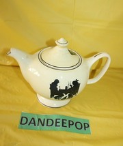 Crooksville Hall Silhouette Vintage Teapot Yellow With Black  - £97.33 GBP