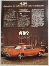 1976 Print Ad Plymouth Fury 2-Door Red Car from Chrysler - $15.33