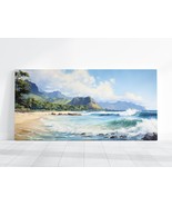 Hawaii Beach Ocean Painting, Hawaii Watercolor Painting Landscape Print ... - £20.24 GBP+