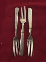 3 WWII Era US Navy issue Silver Plate Forks 7.75” - $14.80