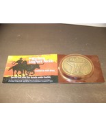 MARLBORO LONGHORN BUCKLE SOLID BRASS BELT BUCKLE NEW IN PACKAGE 1980&#39;s - €23,43 EUR