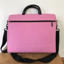 Bright Pink Laptop Computer Shoulder Strap Travel Bag Briefcase Attache ... - $36.99