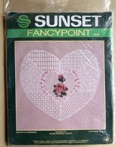 Sunset Fancypoint Kit Delicate Rosebuds 6518 Zwiegart Needlepoint Canvas Stitch - £9.64 GBP