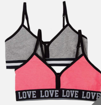 Fruit of the Loom Banded Wire-Free LOVE Bra (Pack of 2) Sz 30 NWT PINK +... - £10.38 GBP