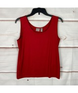 Chico&#39;s Microfeel Timeless Tank NWT Chico&#39;s 1 M/L Sultry Red - £14.03 GBP