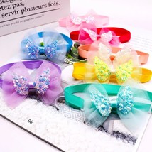 Lace Pet Dog Bowties: Sequin Angel Wing Fashion Bulk Dog Bow Ties - $24.00