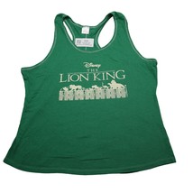 Disney The Lion King Womens Shirt Green Sleeveless Graphic Print Tank Top - £14.59 GBP