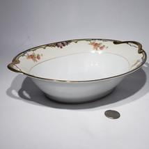 Noritake Oxford 10.5&quot; Porcelain Oval Serving Bowl with Handles Japan 85963 - £17.26 GBP