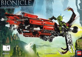 Instructions Book One Only LEGO BIONICLE AXALARA T9 8943 - $6.50