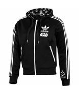 Adidas Original Stormtrooper Jacket Star Wars Flock Track hoodie Black P... - $139.99
