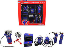 Garage Shop Tools #1 VP Racing Fuels Set of 6 Pcs 1/18 Diecast Replica GMP - £37.83 GBP