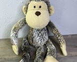 Jellycat  MATTIE MONKEY ~Gray Tan Stuffed Animal Plush Toy Play Doll 16&quot; - $19.79
