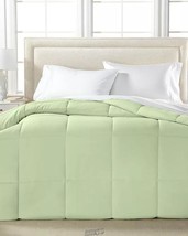 Lightweight Microfiber Down Alternative King Comforter Hypoallergenic Sage Green - £67.33 GBP