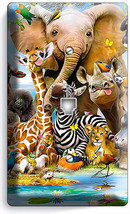 African Jungle Animals Phone Telephone Wall Plate Covers Baby Nursery Room Decor - £8.77 GBP