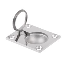 Stainless Steel Flush Hatch Locker Cabinet Pull Lift Ring Handle For Boa... - £14.87 GBP