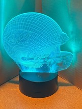 NFL Miami Dolphins 3D Helmet Night Light Display *Pre Owned* eee1 - £14.09 GBP