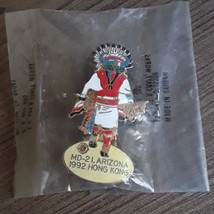 Lions Club MD-21 Arizona Lapel Pin - Native American Figure - £7.00 GBP