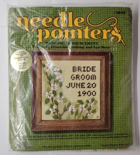 Vintage Sunset Designs Needle Pointers Wedding Announcement #5604 - $14.84