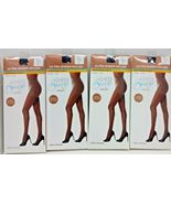 ( LOT 4 ) Sheer Breeze By Gildan Ultra Sheer Pantyhose Black Size C BRAN... - £17.20 GBP