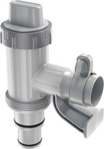 PATENTED Above Ground Swimming Pool Hose Adapter with Plunger Valve and Pipe Hol - £43.98 GBP