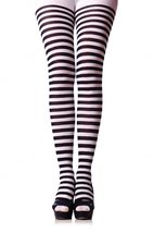 Angelique Womens Plus Size Striped Nylon Tights Costume Leggings (as1, alpha, 1x - £11.78 GBP