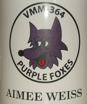 USMC US Marine Corps ceramic coffee mug VMM-364 Purple Foxes Osprey Aimee Weiss - £11.72 GBP
