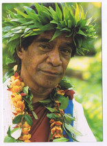 Postcard Hawaii George Naope Master Kumu Hula Chanter Merrie Monarch Festival - £6.24 GBP