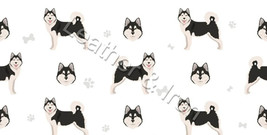 New Alaskan Malamute Black Pattern Dog Vinyl Checkbook Cover - £6.96 GBP