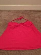 Catalina Women&#39;s Swim Tankini Halter Top Tank Tie Neck One Piece Size S ... - $33.55 CAD