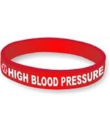 Rubber Medical Condition Identification Bracelet ~ High Blood Pressure - £9.55 GBP