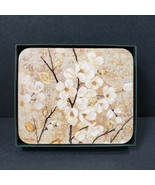 Jason &quot;Blossoming Branches Coasters&quot; 6 Coasters Cream Gold White - $22.50