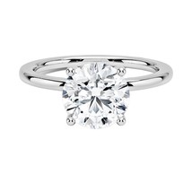1.00 ct Natural Diamond G-H Color SI Clarity Round Shape Solitaire Ring - £4,240.14 GBP