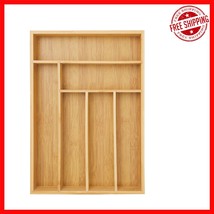 Compact Bamboo Kitchen Organizer with 6 Slots for Utensils &amp; Office Supp... - $632.64 MXN