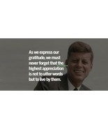 PRESIDENT JOHN F. KENNEDY JFK FAMOUS QUOTES PUBLICITY PHOTO - $13.58 CAD