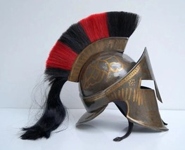Medieval Armour King Leonidas Greek Spartan Roman Helmet, Warrior Headwear - £40.40 GBP