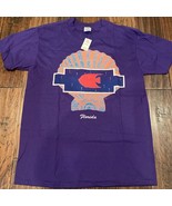 Vintage Sunshine Apparel Mens Graphic T-Shirt Purple Florida Single Stit... - $27.77 CAD