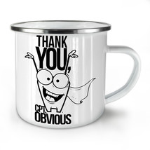 Captain Obvious Funny NEW Enamel Tea Mug 10 oz | Wellcoda - £20.46 GBP
