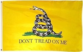 3x5 Ft Gadsden DONT TREAD ON ME Culpepper Rattlesnake Tea Party Flag - Yellow - £12.82 GBP