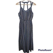 Xhilaration | Multicolor Striped Strappy Maxi Dress, juniors size medium - £9.20 GBP
