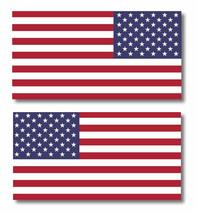 x2 5&quot; American Flag Sticker Die Cut Decal USA LH RH Mirroed Reversed America USA - £3.72 GBP