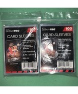 (1 Pack of 100) Ultra Pro Soft Trading Card Sleeves Zip Lock Pack Acid Free - $242.33 MXN