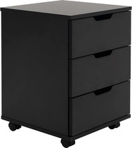 Farini Mobile File Cabinet for Home Office, 3 Drawer Chest Wood, Drawers Unit - £113.66 GBP