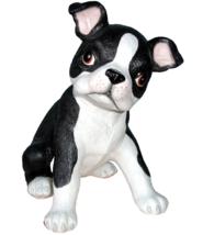 Lenox Boston Terrier Puppy Dog Figurine Black/White Painted Porcelain 7.... - $59.30