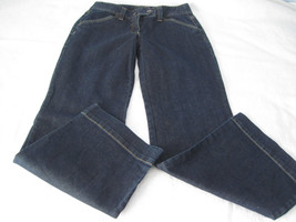 ANN TAYLOR CURVY FIT DARK WASH JEANS-2-LOW ON WAIST-BARELY WORN-COTTON/S... - $7.69