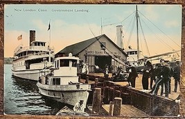New London, Conn,  Government Landing  - C. 1907-1915 Postcard - £2.37 GBP